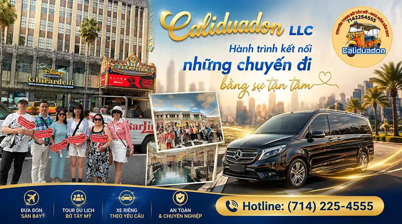 Caliduadon LLC - Top dịch vụ đưa đón sân bay Nam Cali